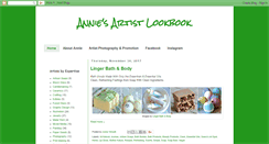 Desktop Screenshot of anniesartistlookbook.com