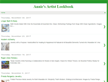 Tablet Screenshot of anniesartistlookbook.com
